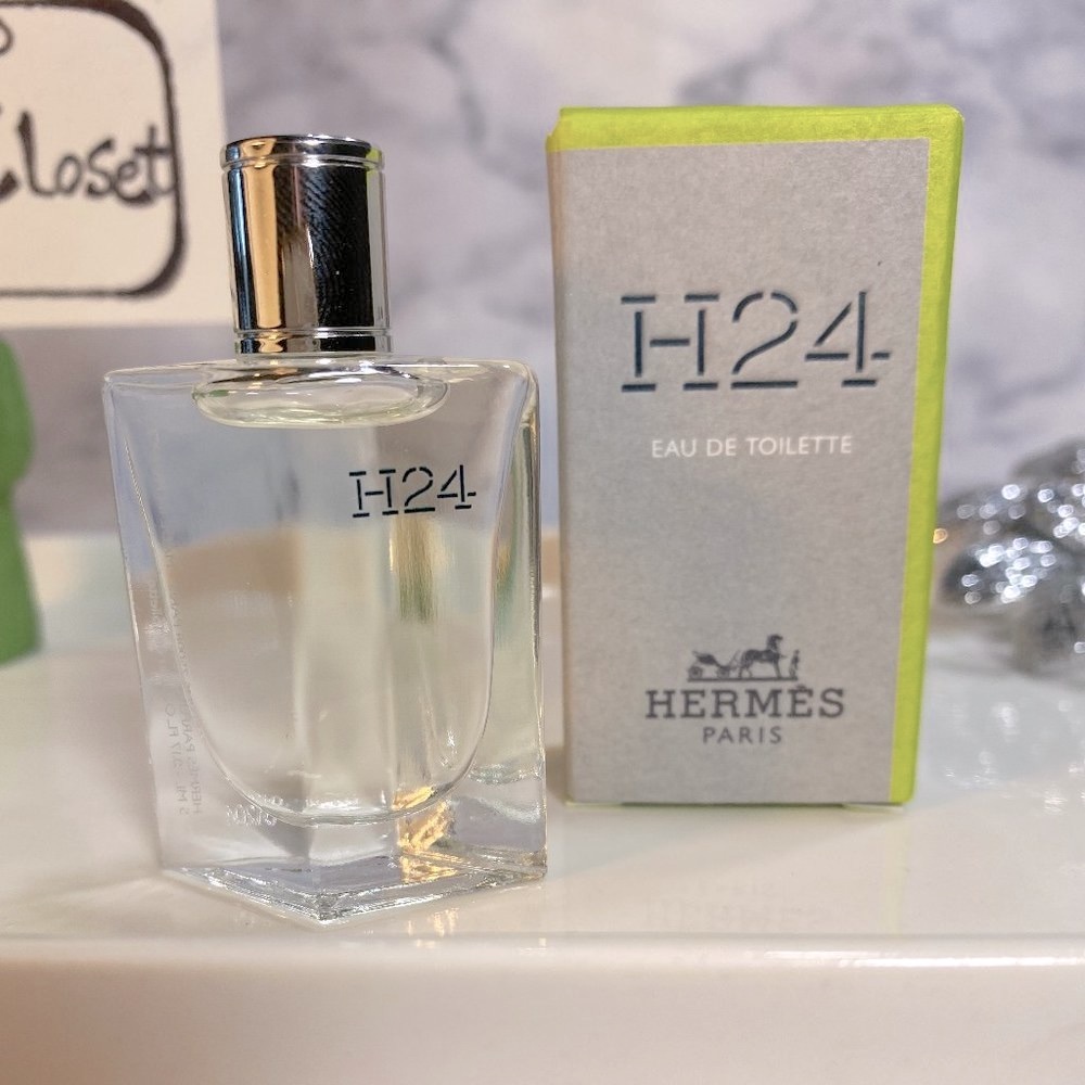 Hermes H24 EDT,Woody Aromatic Sage Narcissus Rosewood-Mini 5ml,0.17oz-BOXED-NEW - Picture 2 of 10